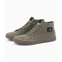 Męskie wysokie trampki oliwkowe wygodne buty Ombre OM-FOTH-0186