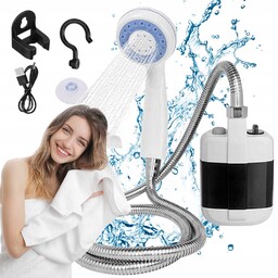 Prysznic Turystyczny Bezprzewodowy Z Mocną Baterią Usb