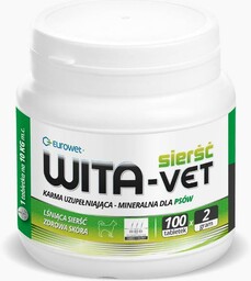 EUROWET Wita-Vet SIERŚĆ 2G 100 tabletek dla psa