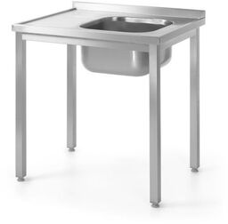 Stół ze zlewem prawy 1000x600x850 roboczy gastronomiczny ze