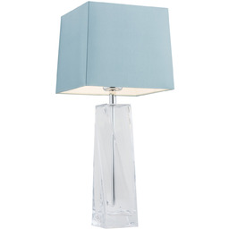 Lampa stołowa szklana LILLE 3839 błękitna - Argon