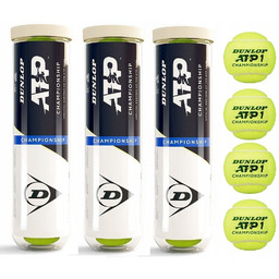3 x Piłki Tenisowe Do Tenisa Ziemnego Dunlop