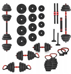 SGN120 Pro Set 6W1 Zestaw Ciężarów 20KG Hms