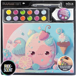 DIAMANTINY Kawaii Cukierki malowanie według numerów, wielokolorowe, A4,