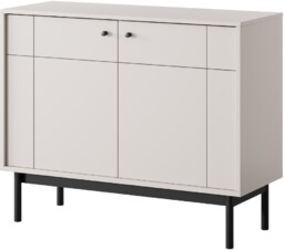 Komoda dwudrzwiowa Japandi (K104), kaszmir, do salonu