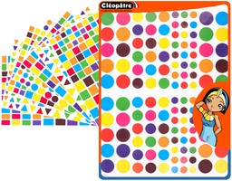 CLEOPATRE - Geometryczne naklejki naklejki - wiele kolorów