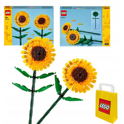 Klocki LEGO ICONS Słoneczniki Kwiaty Kwiatki Bukiet Prezent