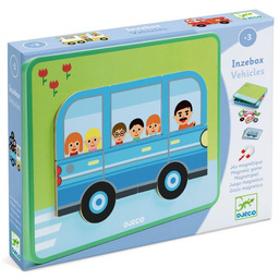 Magnetyczne puzzle dla dzieci drewniane Inzebox 36 elementów