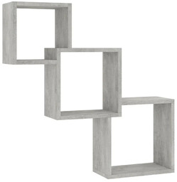 Edinos Zestaw Półek Ściennych W Kolorze Betonu F4-T22