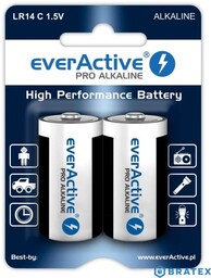2 x baterie alkaliczne everActive Pro LR14 /