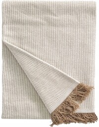 Narzuta Koc Kremowa Beżowa 230X260 Duża XL