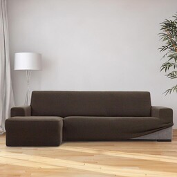 Nueva Textura Super streczowe pokrowce HARMONIA tytoniowe narożnik