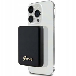 Powerbank indukcyjny 15W Guess MagSafe 5000mAh Czarny