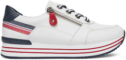 Sneakersy Remonte D1312-82 Biały