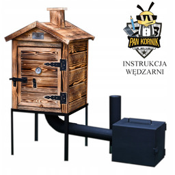 Wędzarnia Drewniana Ogrodowa Domowa Drewniana Solidna Palenisko 30x30x35