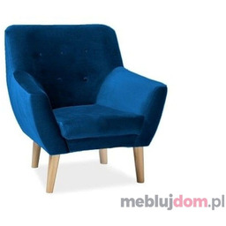 Fotel NORDIC I Signal Velvet Granatowy