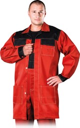 FARTUCH OCHRONNY REIS MMF; CZERWONO-CZARNY (XL)