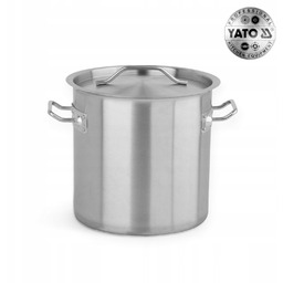 Garnek Wysoki Z Pokrywką Ze Stali Nierdzewnej 32X32