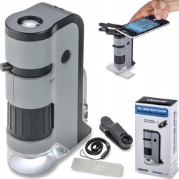 Mikroskop kieszonkowy Carson Microflip Led 100-250x do smartfona