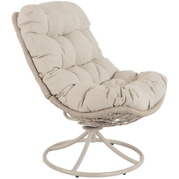 Fotel ogrodowy obrotowy Melia beżowy