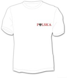 Koszulka Polska mały napis z orłem