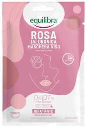 Różana Nawilżająca Maska na Twarz z Kwasem Hialuronowym,
