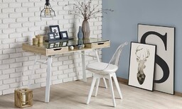 Biurko z szufladami dąb sonoma mat 120 cm