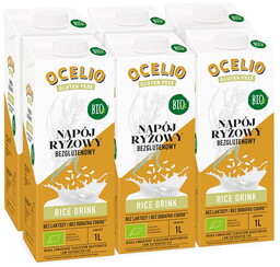 BIO Ocelio Bezglutenowy Napój Ryżowy 1 L (ZESTAW