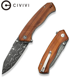 Nóż składany Civivi Placoid Guibourtia Wood, Damascus (C23079-DS1)