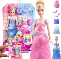 Barbie Mattel Lalka Kopciuszek 2W1 Zestaw Sukienka