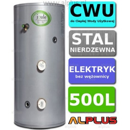 Bojler elektryczny Joule 500l 0w zasobnik nierdzewny bez