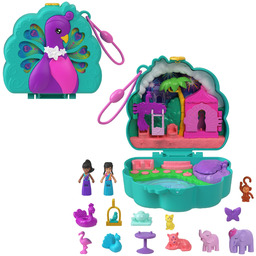 Polly Pocket Ogród pawia Zestaw kompaktowy z 2