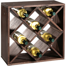 Kesper Stojak na wino wykonany z drewna sosnowego