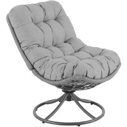 Fotel ogrodowy obrotowy Melia szary
