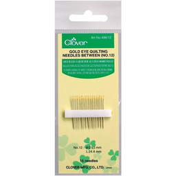 Clover Igły do pikowania ze złotym okiem między