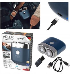 USB-C MINI PODRÓŻNA TURYSTYCZNA KIESZONKOWA GOLARKA ADLER MĘSKA