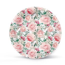Talerzyki papierowe Róże - 23 cm - 8
