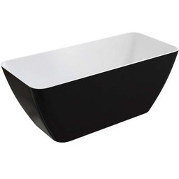 OMNIRES Wanna wolnostojąca PARMA M+ 159x71 cm biały/czarny