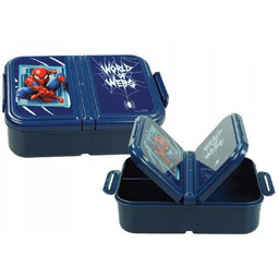 ŚNIADANIÓWKA z przegródkami trzykomorowa lunchbox Spiderman