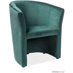 Fotel TM-1 Velvet Signal Bluvel 78 ciemnozielony