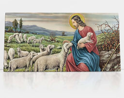 Dobry Pasterz, obraz religijny na płótnie