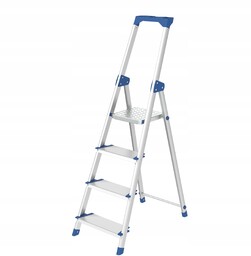 Drabina jednostronna aluminiowa 4 stopniowa Wide Step Lemar