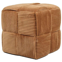 Pufa puf siedzisko podnóżek welurowy brąz 43x42,5 HTYG1074-SR