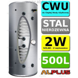 Bojler Joule 500l 2w zasobnik nierdzewny 2 wężownice