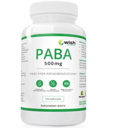 PABA Kwas Para-Aminobenzoesowy 500mg 120 kaps