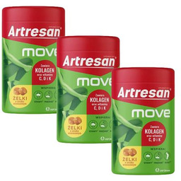 Zestaw Artresan Move żelki o smaku ananasowym, 3