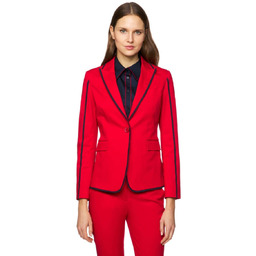 Marynarka damska United Colors Of Benetton taliowana czerwona