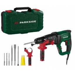 Wiertarka Udarowa Parkside 1050W Młotowiertarka Elektryczna D4 Akcesoria