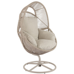 Fotel ogrodowy obrotowy Vico beżowy