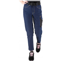 JEANS-L727 - Elastyczne spodnie ochronne do pasa damskie